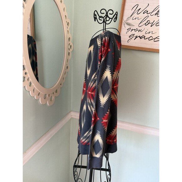 Ralph Lauren Chaps Women's Aztec Southwest Print Thermal Shirt Size PL - Picture 4 of 5